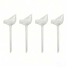 Thiết bị tưới hoa tự động hình chim lười bằng PVC, dụng cụ tưới nhỏ giọt cho chậu hoa tulip trong nhà, vật dụng dẫn nước thấm hút. - Họa tiết chim [Trắng] - Xem 7