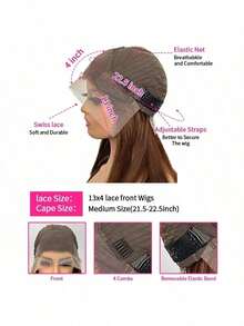 34 Inch Glueless Wigs Human Hair Pre Plucked 13x4/13*6 HD Lace Front Wigs Human Hair Glueless 200% Density Body Wave Lace Front Wigs Human Hair With Baby Hair Natural Black - S4 - 查看 11