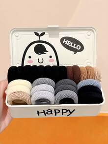 36pcs/Set Colorful Pleated Hair Scrunchies, From Bright To Soft Shades, Unique Pleated Design Adds Fashion And Layering - Suitable For Girls And Women, Can Easily Manage Hairstyles Like Ponytail, Bun, Braid, Adding Vibrant Colors To Meet Various Styling Needs Holiday Accessories - Multicolor - View 12