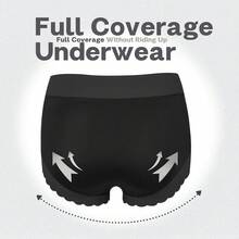 18 Pack High Waist Women's Satin Underwear, Tummy Control Seamless Panties For Women, Full Coverage Butt Lifting Soft Silky Briefs - 彩色 - 查看 8