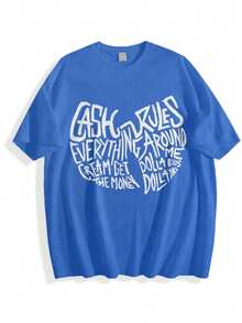 Vintage Wutang Classic Rules T-Shirt Short Sleeve All Sizes S To 3 XL - 藍色 - 查看 1