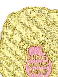 1pc What Would Dolly Do? Patch - Multicolor - View 5