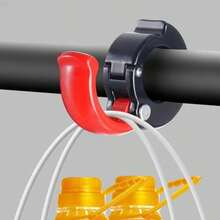 KRAUOPEN Gancho Conveniente para Sacola de Capacete de Bicicleta, Gancho de Guidão de Bicicleta Sem Furos, Acessório de Suspensão Multiuso para Ciclismo, Gancho para Bicicleta de Montanha, Gancho Universal Sem Furos para Pendurar Bicicleta Elétrica e Bicicleta de Estrada, Gancho de Pedal de Motocicleta - Multicolorido - Visão 6