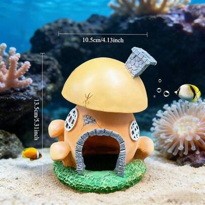 Perfectly Fits Most Desktops And Medium-Sized Fish Tanks, Adding A Playful And Warm Touch To Your Aquarium Landscape Decor.