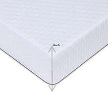 NEW ECONOMY REFLEX FOAM MATTRESS 3FT SINGLE STRETCH FABRIC 4" H ZIPPED COVER - Multicolor - View 1