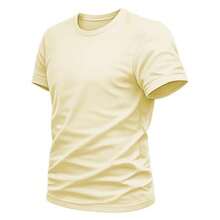 Men's Premium T-Shirt With Jesus Christ Lion Cross Faith Print - 卡其色 - 查看 2