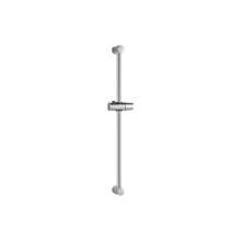 Shower Riser Rail, 90cm Wall - Mounted Adjustable Slider Bar With Shower Holder, Polished Face - 90cm + Sliver - View 3
