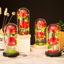 /  With The Enchanted Rose Dome Lamp - G Amor Lindo Boutique - 玫瑰紅 - 查看 8