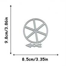 1pc Vinyl Record Themed Game Spinner Metal Cutting Die, Suitable For Important Holiday DIY Party Invitations, Birthday Cards, Scrapbooking And Craft Projects - Single Piece - View 4