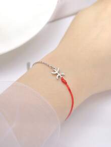 LIKGREAT 非洲柏柏尔符号手链，男女通用，不锈钢链条，卡比尔风格，阿马齐格手链，护身符饰品 - 星座系列 - 查看 4