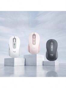 Logitech 罗技 Signature M750 中/大号无线鼠标，智能滚轮，蓝牙连接，支持多设备连接，电池续航长达 24 个月，静音点击，可自定义侧键，符合人体工学设计 - 查看 2