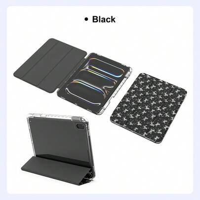 1 chiếc ốp bảo vệ máy tính bảng gập ba trong suốt cao cấp dành cho iPad Air 4/5/6/7, thế hệ thứ 10/11 chip A16.