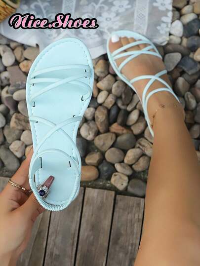 Dép xăng đan đế bằng kẻ sọc mới dành cho nữ, dép xăng đan hở mũi chống trơn màu cổ điển, dép đi trong nhà và ngoài trời, dép xăng đan đế bằng thời trang hàng ngày, dép xăng đan đế bằng quai chéo, giày đi biển thoải mái và nhẹ, dép xăng đan hở mũi khoét lỗ, dép cao cổ kiểu La Mã, dép xăng đan vàng, dép xăng đan đen, giày đi biển