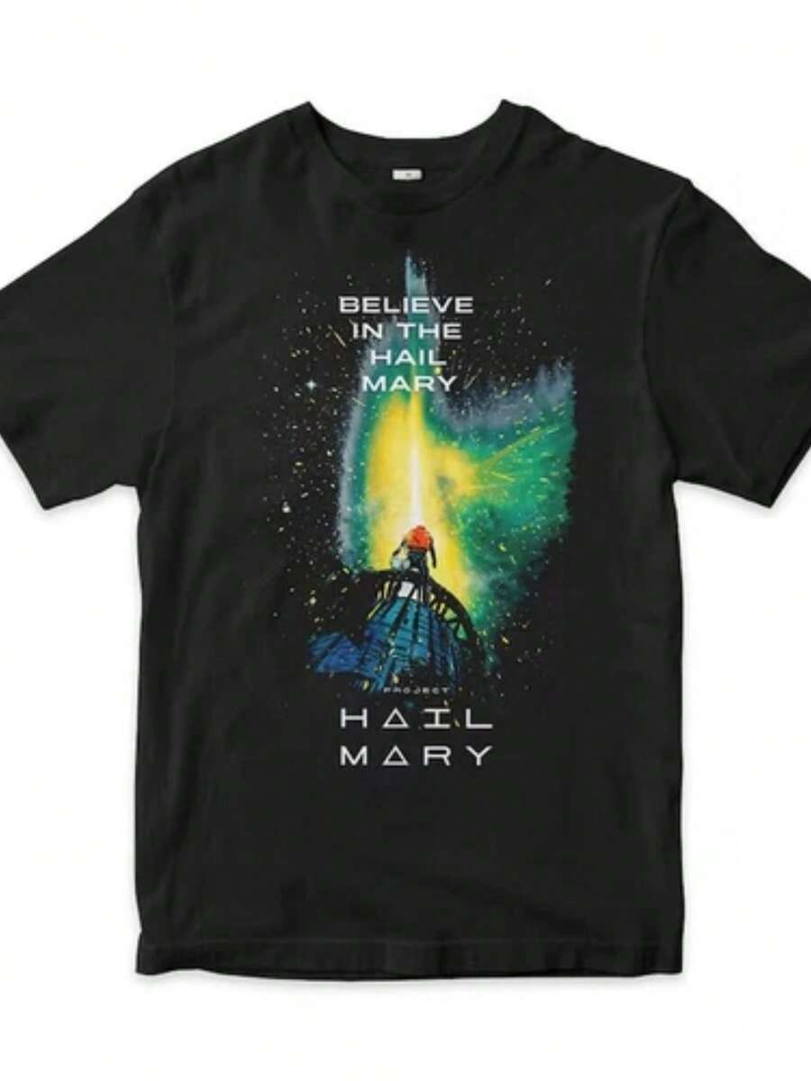 Project Hail Mary Tee  Unisex Book Shirt -  Shipping US - màu đen - Xem 1