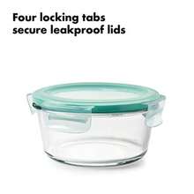OXO Good Grips Pcs SNAP Leakproof Glass Round Food Storage Container - Transparente - Ver 4