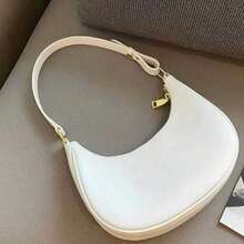 BOLSA FEMININA DE OMBRO BOLSA FEMININA DE MÂO MEIA LUA LANÇAMENTO EM NOSSA LOJA ENVIO IMEDIATO - Branco - Visão 1