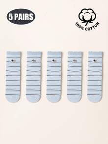 1/5 paires de chaussettes mi-mollet en coton pour femmes, motif chien de dessin animé mignon, haute élasticité & confortables, multicolores, pour le port quotidien & professionnel, toutes saisons - Multicolore - Voir 12