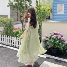 Women Midi Dresses - Green - View 6