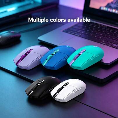 Logitech G304 Wireless Mouse: Lightweight Design, Programmable Buttons, Plug And Play, Simple And Portable, Suitable For Small To Medium Hand Sizes.