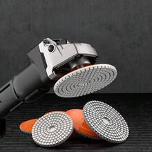 [Random Old/New Model] Ceramic Tile Cutting Edge Polishing Disc, M14 Angle Grinder Dry Polishing 100mm/80mm Marble Quartz Stone Chamfering And Edge Grinding Disc, 150#, M10/M14 Threaded Interface, Made Of High-Quality Diamond Abrasive And Resin - Multicolor - View 5