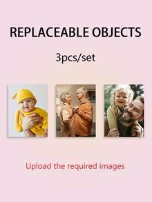 3pcs Customized Frameless Wall Art, Unique Home Decor, Printed Custom Photos, DIY 3 PiecesCreative Collage Poster, Personalized Photo Wall Art, Easy To Install In Bedroom, Office, Personalized Art Decoration - Multicolor - View 12