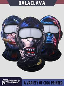 CS25-(9.10.13-16) 大猩猩图案时尚骑行面罩 - 彩色 - 查看 1