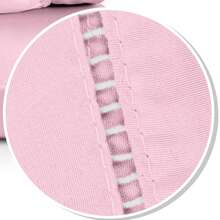 Fitted Sheet Set With Elastic + Pillowcase, 400 Thread Count Percale Flex Luxury, Peach Touch, Single, Full, Queen, King - Baby Pink - View 2