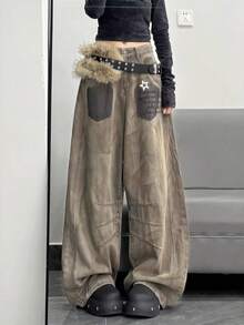 Women Pants - Khaki - View 3