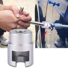 Bộ dụng cụ sửa chữa vết lõm xe hơi cầm tay hình chữ T bằng nhôm, bao gồm 18 miếng đệm, thích hợp cho các vết lõm nhỏ và hư hại do mưa đá trên thân xe, không cần sơn. - 1 dụng cụ + 18 phụ kiện - Xem 4