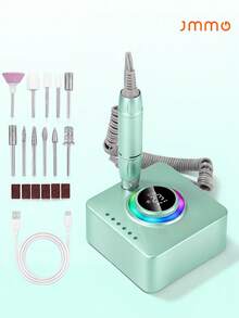JMMO Máy mài móng tay điện chuyên nghiệp sạc lại được, tốc độ 45.000 vòng/phút, độ ồn thấp, dụng cụ làm móng, máy mài sơn gel. - Nhiều màu - Xem 1