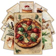 20pcs Vintage Kitchen Theme Wall Collage Kit, Aesthetic Food & Herb Art Collection Postcards, Retro Food Illustrations Small Posters For Home Bedroom Decor, Gift For Cooking Enthusiasts - A - View 3