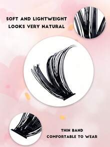 200Pcs Faux Mink Lash Clusters 0.07mm D Curl 9-16mm Mixed Wispy Fluffy Russian Volume 3D Individual Eyelash Extensions Reusable DIY Soft Eye Makeup Tool - D - View 6
