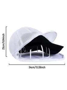 Bộ giặt và bảo quản mũ 2 món - Túi giặt lưới polyester bền chắc có khóa kéo, vỏ bọc làm sạch mũ kèm giá treo mũ - Lý tưởng cho mùa thu, Halloween, quà tặng Giáng sinh. - Nhiều màu - Xem 4