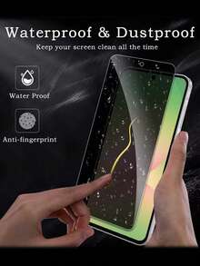 防震安卓手机膜 3片/套 适用于 Galaxy A54 5G 的隐私防窥钢化玻璃屏幕保护膜，全覆盖防窥，9H 硬度，防指纹，无气泡，易于安装，适用于 Galaxy A56/A36/A26/A16/A15/A25/A35/A55/A05s/A05/A14/A24/A34/A54/A04e/A04/A04s/A13/A23/A03/A57/A17，轻薄实用，手机配件，兼容手机壳，日常必备保护膜，母亲节礼物，生日周年纪念日礼物 - 黑色 - 查看 3