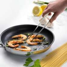 5pcs/3pcs/1pc 304 Stainless Steel Kitchen Tongs Set, Precision Serrated Tip Food Tongs, Multi-Size Cooking Tongs Suitable For Plating, Grilling, Seafood, Desserts And Chef Cooking - Multicolor - View 9
