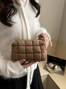 Túi đeo chéo nữ thời trang, đa năng, phong cách sang trọng độc đáo, lựa chọn trang phục tối giản, thanh lịch và tinh tế. - màu nâu - Xem 2
