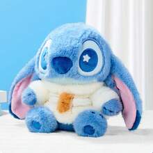 Miniso 名创优品迪士尼史迪奇可爱坐姿软毛绒玩具，粉丝专属 - 淺藍色 - 查看 5