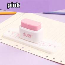 Dụng cụ đục lỗ sổ tay dạng rời, đục 3 lỗ điều chỉnh được, phù hợp với khổ giấy A5/A6/A7, chứa được 8 tờ, thích hợp cho sổ tay và các dự án DIY. - nhiều màu - Xem 12
