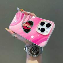 Corazón rosa estilo arte pop de .funda de teléfono Fundas compatibles con ,Apple,VIVO,OPPO,,, y Honor.Fabricadas en silicona TPU,ofrecen protección contra golpes y caídas. - Rosa - Ver 2