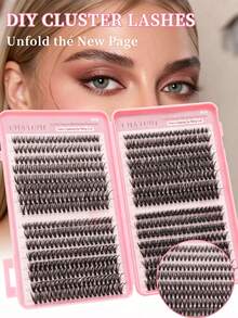 640pcs Eyelash Cluster, D Curl, 640pcs Individual Lash Bundles 30D+40D+50D+60D Curl 8-16mm, DIY Lash Extension Kit For Natural Look, Super Thick, Smart, Super Soft, Super Light, Reusable Individual Segmented False Lashes, Suitable For Beginners, Daily Life, Wedding, Date, Party, Music Festival, Mother's Day - D - View 9