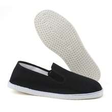 Martial Art Cloth Shoes Kung Fu Tai Chi Cotton Sole Canvas Shoes Black - Black - View 3