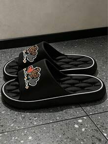 INS Style Versatile Fashionable Sandals, Spring/Summer Essential, Hotel Apartment Office Home Essential Sandals, Quiet Sole Wear-Resistant, Lightweight And Comfortable, Unisex - Black - View 3
