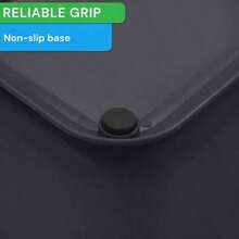 Compost Bin 5L - Kitchen Food Waste Caddy - Lid Opens With Push Button - Countertop Small Counter Trash Can - Odour Proof Container - Indoor Recycling Composter With Non Slip Base Charcoal - 木炭 - 查看 6