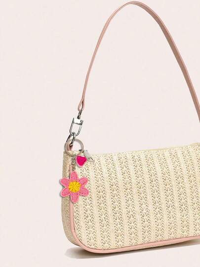 1pc Creative Handmade Beaded & Rhinestone Letter Geometric Keychain, Vintage Beaded Snake Keychain, Handmade Rhinestone Star Bag Charm, Bohemian Y2K Aesthetic Car Keychain, Gothic Punk Wallet Pendant, Creative Handmade Beaded & Rhinestone Letter Geometric Keychain, Summer Y2K Aesthetic Car Keychain, Cute Girl Wallet Pendant