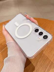 适用于三星 Galaxy A56、A36、A26、A16、S25FE、A17 手机壳，强磁吸附超薄防摔保护壳，S25 Ultra、S24 Ultra、S26 Ultra 透明硬质后盖 - 無色 - 查看 2
