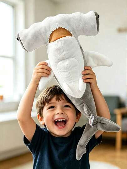 15.75 Inch/40cm Realistic Plush White Tip Reef Shark Doll | Soft Cotton Intelligent Doll Suitable For Children 0+ Years Old, Boys And Girls | Cute Marine Animal Plush Doll Pillow | Perfect Birthday, Christmas, Thanksgiving Gift For Kids And Adults | Ideal Home Decor For Nursery, Bedroom, Playroom | Stress-Relieving Plush Doll For Family, Friends And Ocean Lovers
