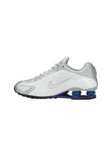 Nike Shox R4 - White/Metallic Silver/Deep Royal Blue/White - View 5