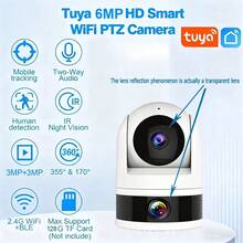 室内无线智能监控摄像头，具备移动侦测、声光报警、双向语音通话、夜视功能，兼容智能家居App，USB供电 - 黑與白 - 查看 3