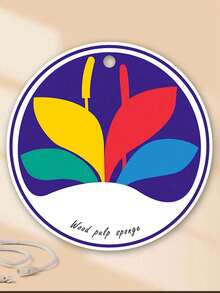 Miếng bọt biển nhà bếp, không nhờn, nở ra trong nước, bàn chải nén, khăn lau, bàn chải nồi, miếng bọt biển vệ sinh - Màu tím - Xem 3