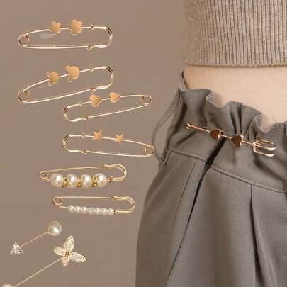Bộ 5 kẹp siết eo quần bằng kim loại, kẹp siết eo quần jean tái sử dụng cho quần jean rộng, váy và đầm, kẹp siết ống quần dễ lắp đặt, kẹp siết eo quần bằng kim loại dành cho nữ, kẹp siết eo quần jean thiết kế dễ thương, kẹp siết eo quần bằng kim loại vô hình cho quần jean cạp cao, váy và trang phục thường ngày, kẹp siết eo quần jean bằng kim loại, kẹp siết quần chắc chắn cho quần áo rộng, kẹp siết ống quần bằng kim loại có thể tháo rời cho quần jean, quần tây và váy.